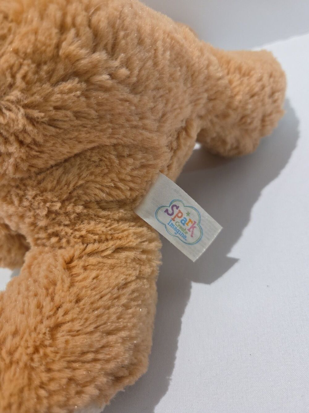 Spark Create Imagine Brown Plush Rabbit Crinkle Feet Rattle Easter - Picture 7 of 9